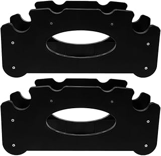 2pcs Detachable Dumbbell Rack Stand Floor Bracket Heavy Weight Storage Organizer Plastic Hand Weight Holder for Home Gym Workout Fitness Accessory