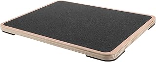 Wooden Balance Board for Adults Square Non-slip Balance Trainer Plate Cross Pattern Exercise Coordination Equipment for Home Gym