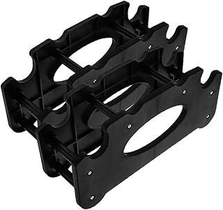 2pcs Heavy Dumbbell Rack Stand, Black Steel Hand Weight Storage Holder for Home Gym, Compact Weight Rack for Organizing Dumbbells and Fitness Equipment