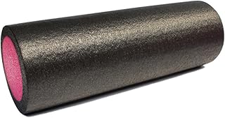 VICASKY Fitness Roller Yoga Massage Solid Epe Foam Roller 30x15cm Black for Pilates Muscle and Balance Training