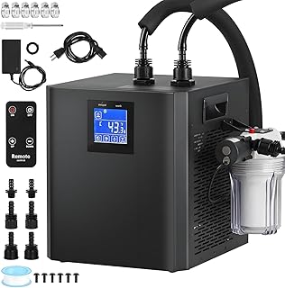79 Gallon Ice Bath Water Chiller, 1/3HP Water Chiller for Cold Plunge Tubs with External Filter, Filter pad, and 2 Pumps, Remote Control